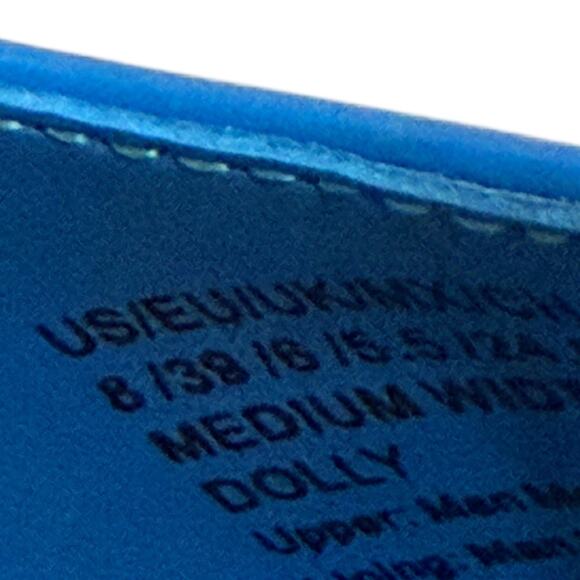 Kenneth Cole New York Blue Patent Dolly Wedge Sandal - Picture 4 of 9